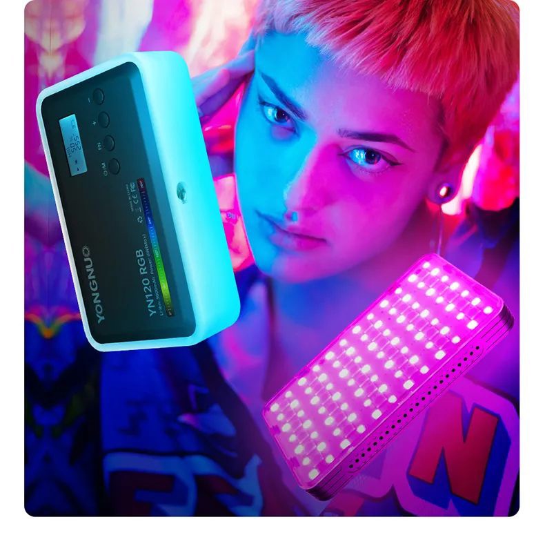 《永诺 YN120 RGB 8W》实战型口袋摄影灯今日发售：售价 149 元