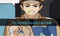 《文字来找茬》攻略——目击证人通关攻略